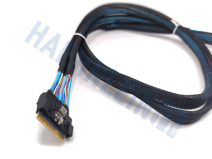Dual miniSAS adapter 1x SFF-8654 to 2x SFF-8643 2.6ft controller to backplane