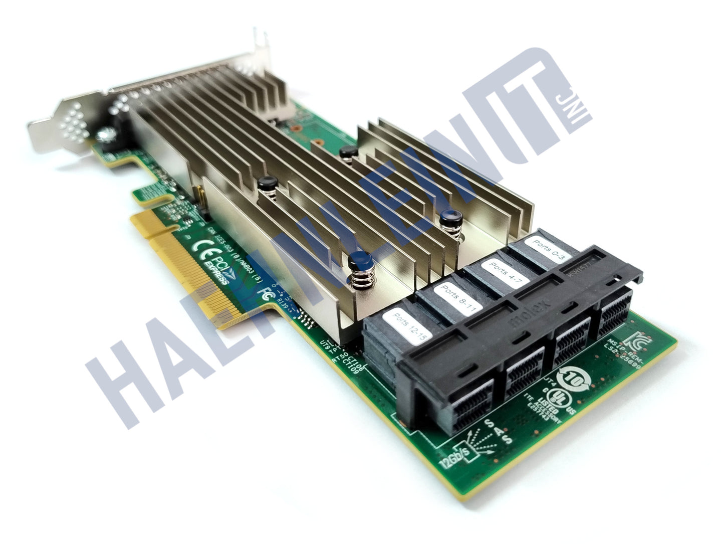 Broadcom LSI 9305-16i SATA / SAS HBA Controller RAID 12Gbps PCIe x8 Avago IT FW
