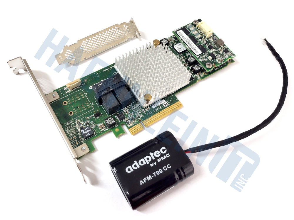 Adaptec 8805 8-port SATA / SAS RAID Controller 12G PCIe x8 3.0 1GB incl. BBU