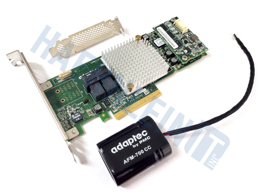 Adaptec 8805 8-port SATA / SAS RAID Controller 12G PCIe x8 3.0 1GB incl. BBU