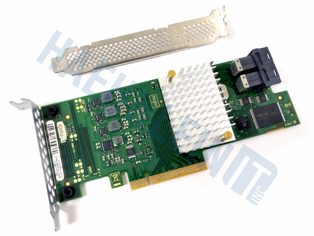 Fujitsu D3307 / OEM 9300-8i SATA/SAS HBA Controller IT-Mode 12Gb + 2 SAS Cables