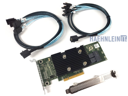 Dell Perc HBA330 SATA / SAS HBA Controller IT-Mode 12Gb PCIe 3.0 x8 + 2 Cables