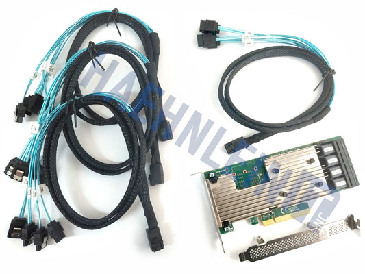 Broadcom LSI 9305-16i SATA / SAS HBA Controller RAID 12Gbps PCIe x8 + 4 cables