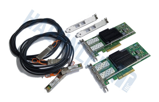 10G Networking Kit 2x Intel X710-DA2 Card 10Gb PCIe 3.0 x8 10G Ethernet SFP+ NIC