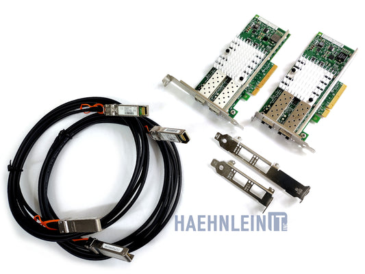 10G Networking Kit 2x Intel X520-DA2 Card 10Gb PCIe 2.0 x8 10G Ethernet SFP+ NIC