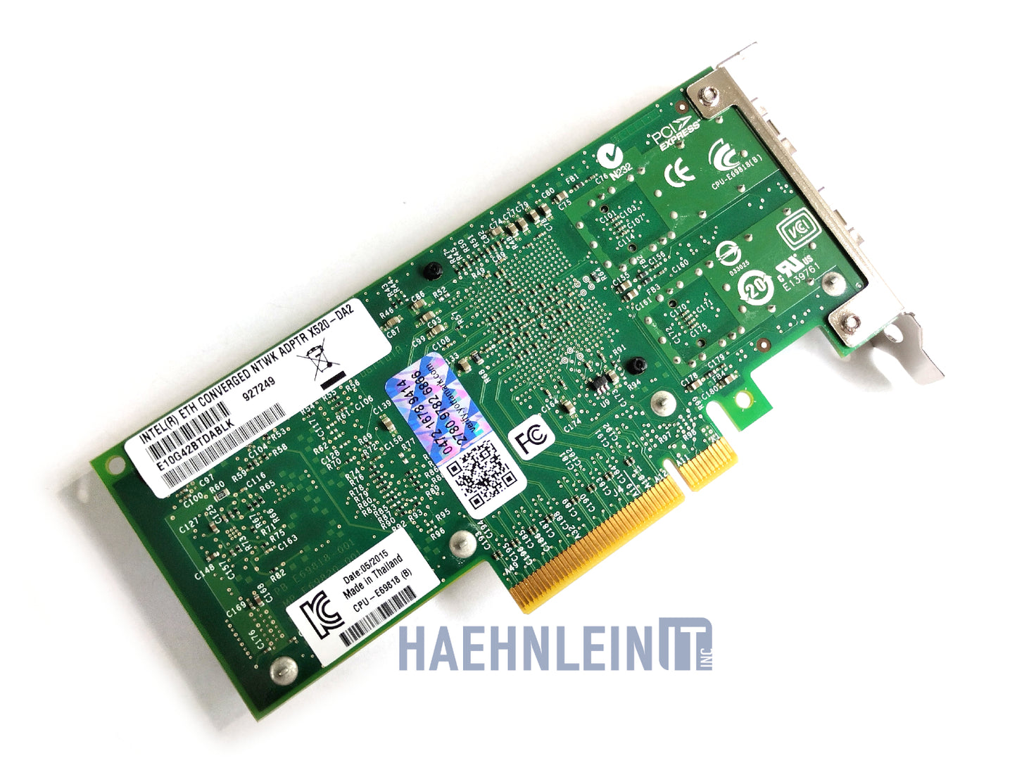 Intel X520-DA2 Network Card 10Gb PCIe 2.0 x8 10GB Ethernet SFP+ Yottamark